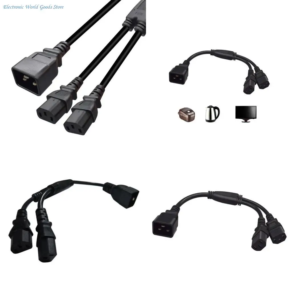 A3PD IEC320 C20 Male to 2xC13 Female Adapter Cord Y-splitter Conversion Power Cable
A3PD IEC320 C20 Male to 2xC13 Female Adapter Cord Y-splitter Conversion Power Cable
