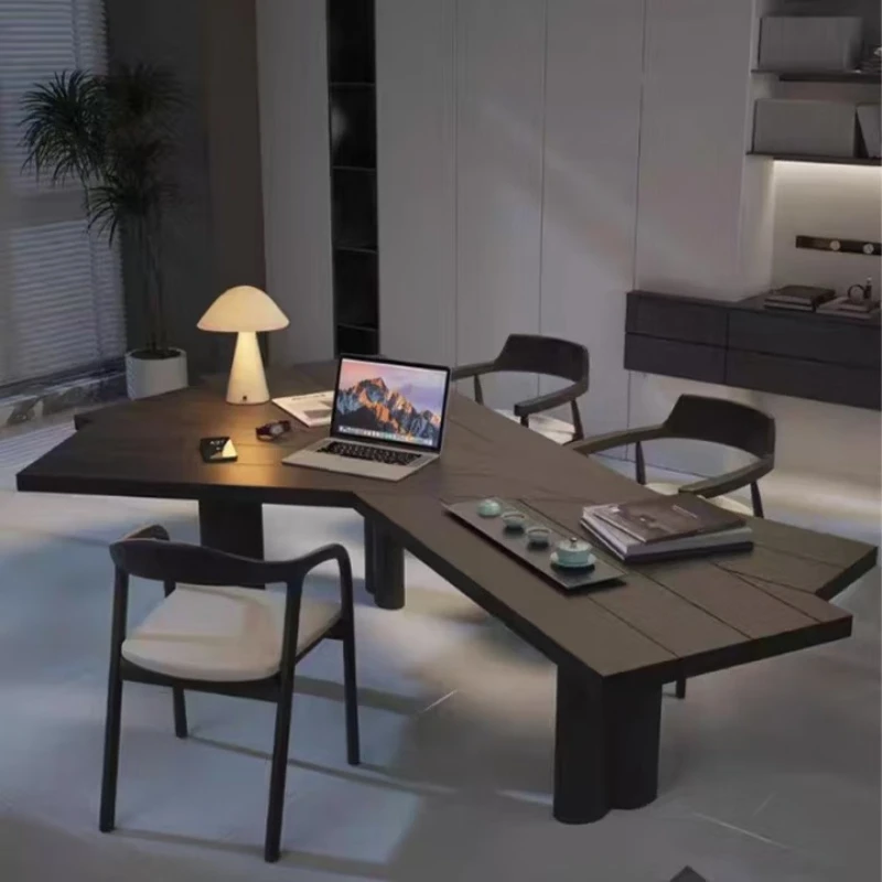 Домашний компьютерный стол из массива дерева, нестандартной формы, для офиса, простой современный офисный стол для руководителя, большой стол для гостиной, для чаепития.
Домашний компьютерный стол из массива дерева, нестандартной формы, для офиса, простой современный офисный стол для руководителя, большой стол для гостиной, для чаепития.