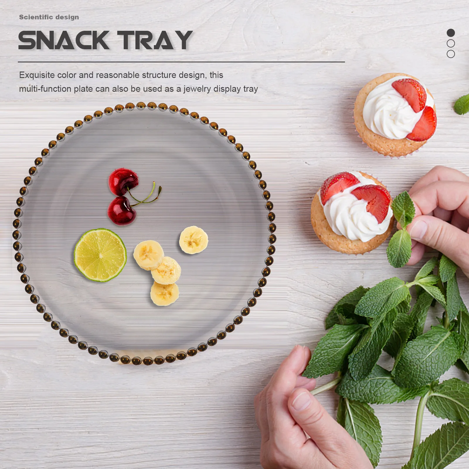 Glass Snack Tray for Candies Dried Fruit Chocolate Jewelry Display Round Clear Serving Dish Household Decorative Food Tray
Glass Snack Tray for Candies Dried Fruit Chocolate Jewelry Display Round Clear Serving Dish Household Decorative Food Tray