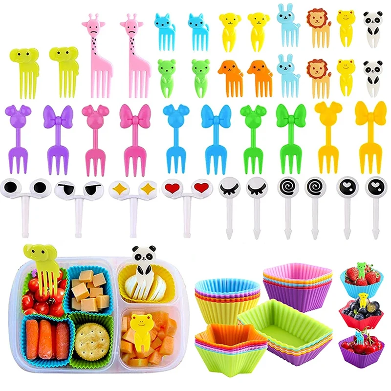 Mini Animal Cartoon Food Selection Children's Snack Cake Dessert Food Fruit Fork, Silicone Lunch Box Dispenser
Mini Animal Cartoon Food Selection Children's Snack Cake Dessert Food Fruit Fork, Silicone Lunch Box Dispenser