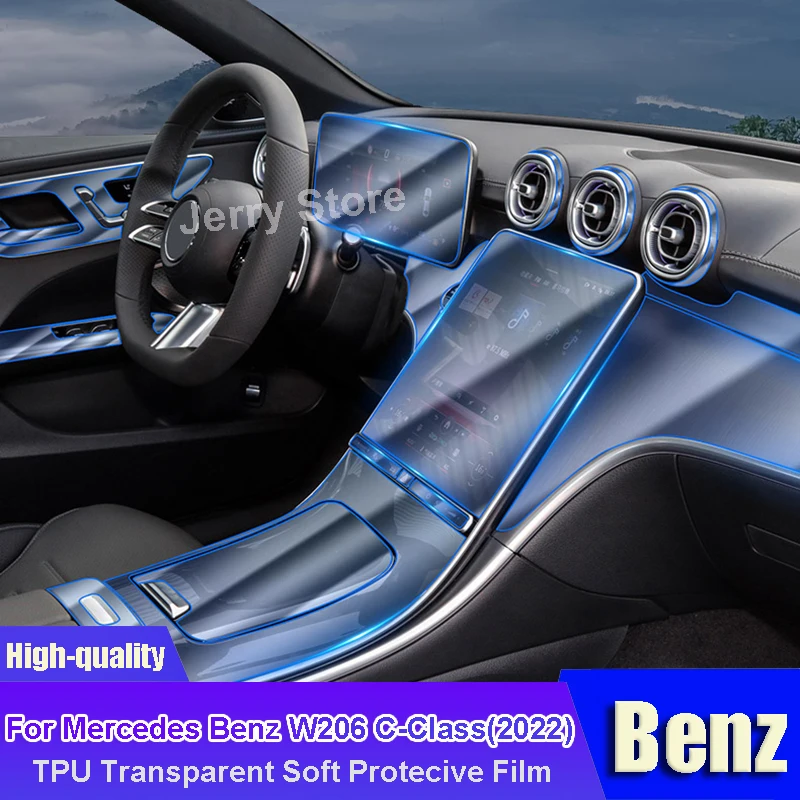 For Mercedes Benz W206 C-Class(2022) Car Interior Center Console Transparent TPU Film Protective Anti-scratch Car Sticker
For Mercedes Benz W206 C-Class(2022) Car Interior Center Console Transparent TPU Film Protective Anti-scratch Car Sticker