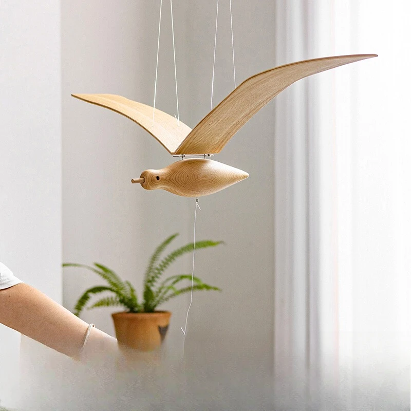 Flying seagull living room balcony bay window air hanging pendant children's room art creativity wooden bird pendant
Flying seagull living room balcony bay window air hanging pendant children's room art creativity wooden bird pendant