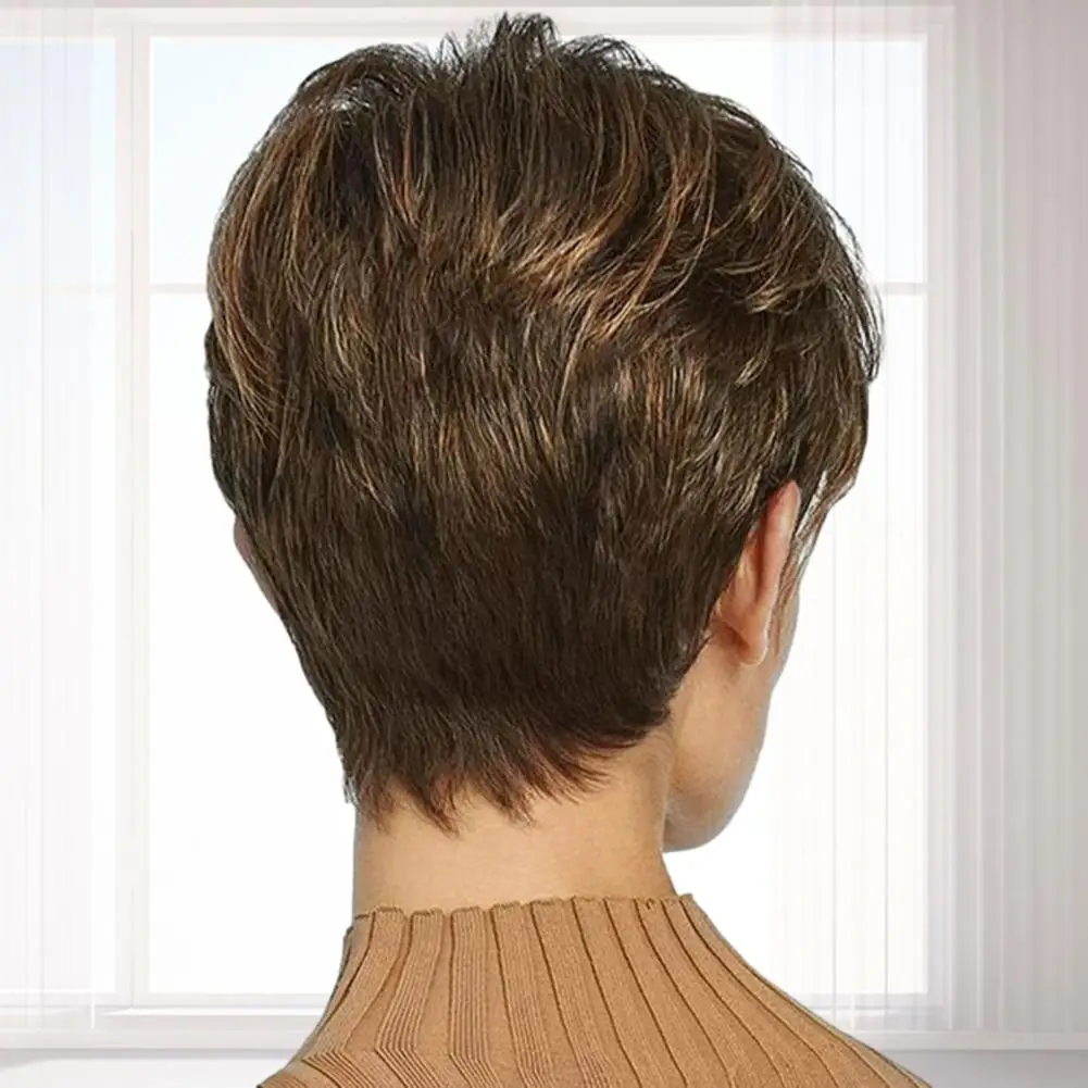 Короткий парик с градиентной окраской, стильный, легко надевается, из термостойкого волокна, для повседневной носки и сценических выступлений
Короткий парик с градиентной окраской, стильный, легко надевается, из термостойкого волокна, для повседневной носки и сценических выступлений