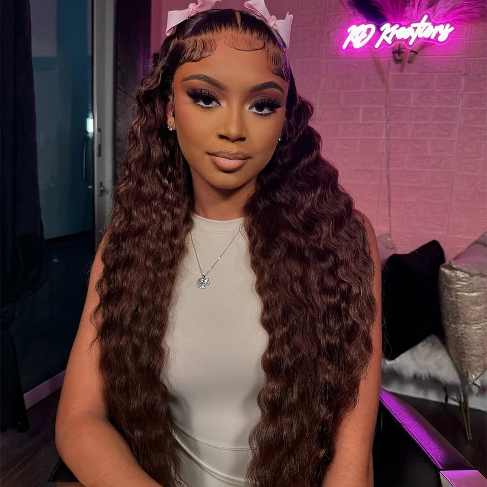 Шоколадно-коричневый вьющийся парик фронта шнурка Глубокая волна 13x6 Hd Прозрачный парик фронтальной части шнурка 100% человеческие волосы для женщин Бразильский парик
Шоколадно-коричневый вьющийся парик фронта шнурка Глубокая волна 13x6 Hd Прозрачный парик фронтальной части шнурка 100% человеческие волосы для женщин Бразильский парик