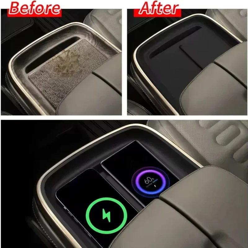 For RIVIAN R1T R1S 2022-2025 Silicone Black Car Anti-Slip Pad Center Console Wireless Charger Mat Interior Car Accessories
For RIVIAN R1T R1S 2022-2025 Silicone Black Car Anti-Slip Pad Center Console Wireless Charger Mat Interior Car Accessories