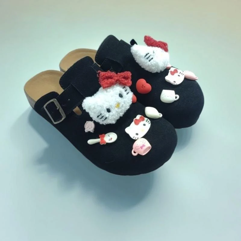 Cartoon Hellokitty Breathable Birkenstocks Cave Shoes Thick Bottom Slippers New Women's Half Tow Comfortable Wearable Girl Shoes
Cartoon Hellokitty Breathable Birkenstocks Cave Shoes Thick Bottom Slippers New Women's Half Tow Comfortable Wearable Girl Shoes