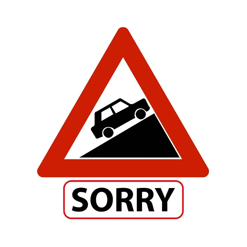 For Slow Vehicle Sorry Funny Car Stickers Bumper Waterproof Car Wrap Campervan Decor Vinyl Self-adhesive Decal
For Slow Vehicle Sorry Funny Car Stickers Bumper Waterproof Car Wrap Campervan Decor Vinyl Self-adhesive Decal
