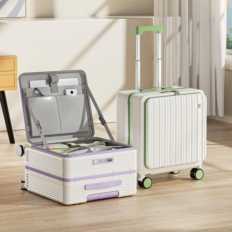 2026 New Arrival 18 Inch Carry On Luggage Side Opening Deep Compartment Rolling Suitcase with Password Lock for Short Trips Men
2026 New Arrival 18 Inch Carry On Luggage Side Opening Deep Compartment Rolling Suitcase with Password Lock for Short Trips Men
