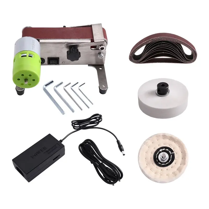 Small Electric Belt Sander Mini Sanding Polishing Machine 7-Speed Adjustable With 10 Sanding Belts EU Plug
Small Electric Belt Sander Mini Sanding Polishing Machine 7-Speed Adjustable With 10 Sanding Belts EU Plug