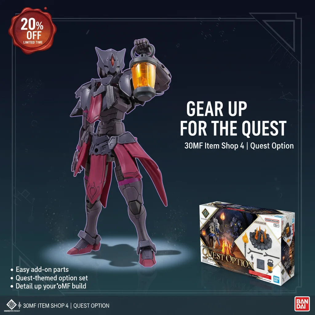 Bandai 30MF Item Shop Набор из 4 вариантов Quest с защитой от сокровищ и суставами 30MS в стиле фэнтези-диорамы, аксессуары 2025
Bandai 30MF Item Shop Набор из 4 вариантов Quest с защитой от сокровищ и суставами 30MS в стиле фэнтези-диорамы, аксессуары 2025