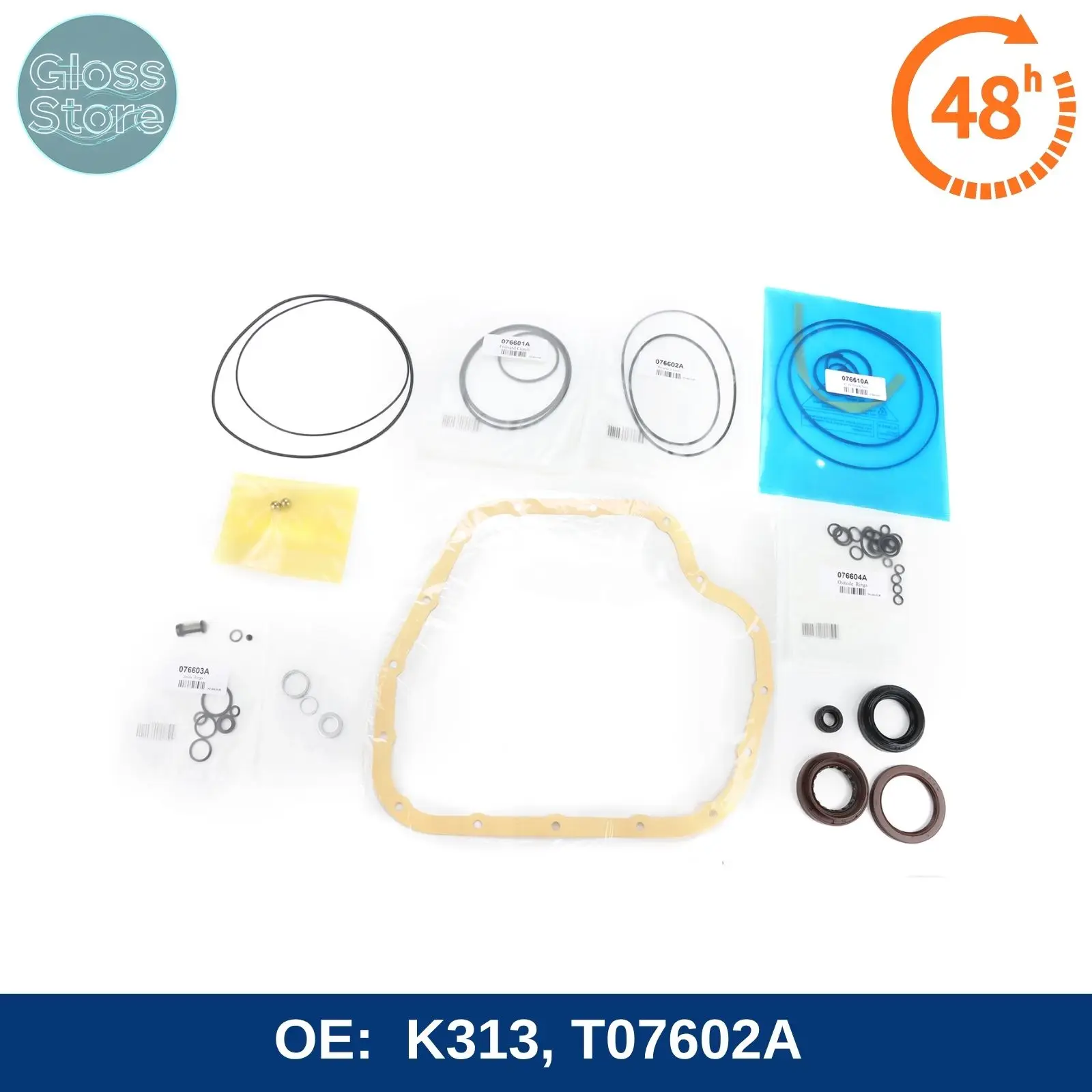 1Set K313 T07602A 2013 Transmission Kit Overhaul Seal For Toyota Corolla 1.8L
1Set K313 T07602A 2013 Transmission Kit Overhaul Seal For Toyota Corolla 1.8L