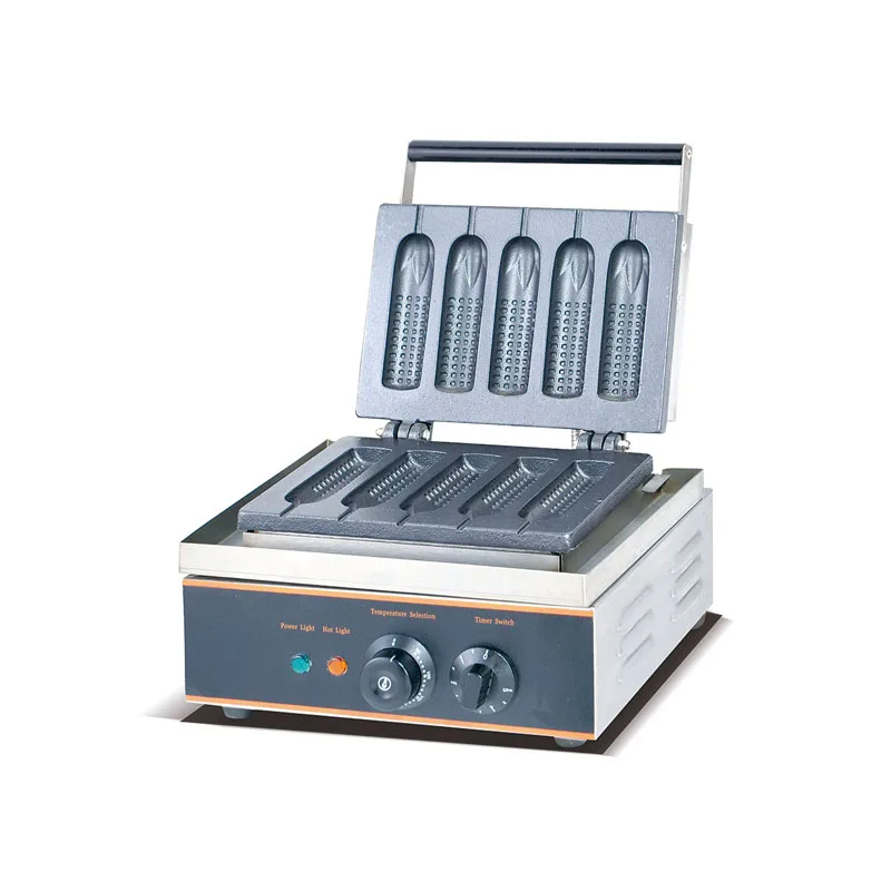 Good price commercial corn shape personalized waffle hotdog maker 5 parts stick waffle corn dogs for snack bar
Good price commercial corn shape personalized waffle hotdog maker 5 parts stick waffle corn dogs for snack bar