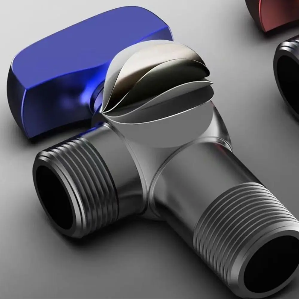 Red Blue Water Control Valve Thicken Fully Open Corner Valve Brass Cold and Hot Distinction Bathroom Tap Valve Bathroom
Red Blue Water Control Valve Thicken Fully Open Corner Valve Brass Cold and Hot Distinction Bathroom Tap Valve Bathroom