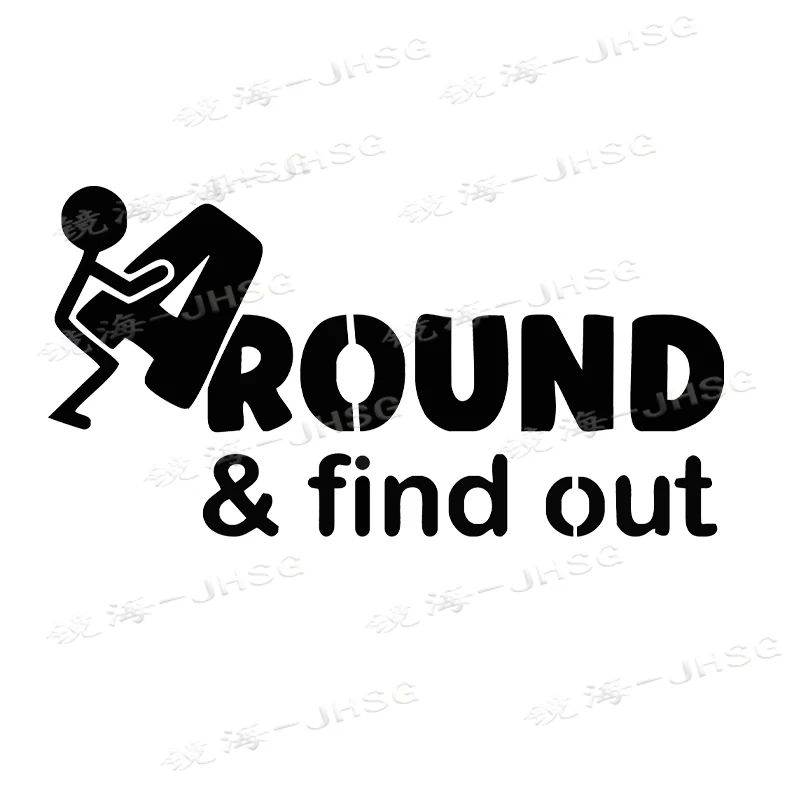 Around and Find Out Silhouette Car Stickers Scratch Resistant Personalized Stickers Fun Vehicle Exterior Decoration Accessories
Around and Find Out Silhouette Car Stickers Scratch Resistant Personalized Stickers Fun Vehicle Exterior Decoration Accessories