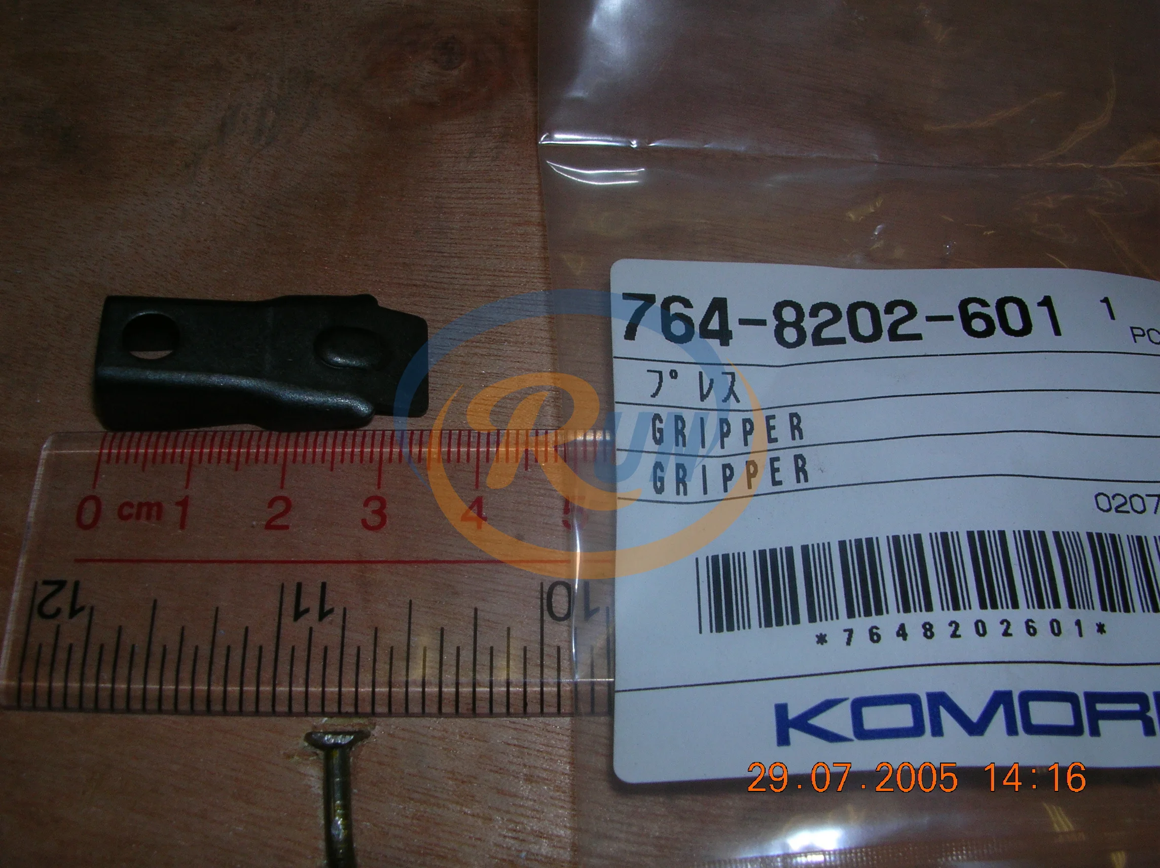 1 Pcs 7648202601 ORIGINAL Komori LS40 Gripper Pad 764-8202-601 FOR KOMORI GRIPPER Parts
1 Pcs 7648202601 ORIGINAL Komori LS40 Gripper Pad 764-8202-601 FOR KOMORI GRIPPER Parts