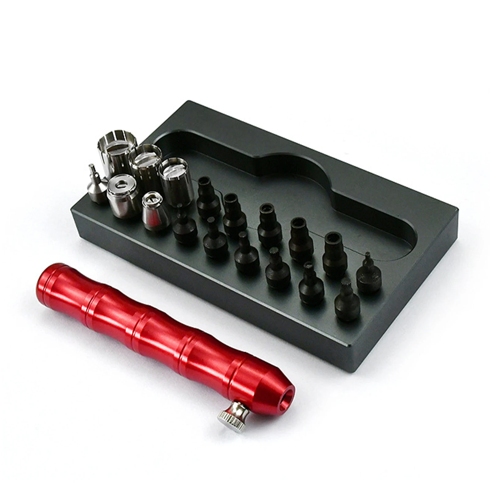 For Rolex Watch Repair Tools Watch Crown Tube Removal & Installation Tool with 18Pcs Nozzles for Screw Pusher Battery Case
For Rolex Watch Repair Tools Watch Crown Tube Removal & Installation Tool with 18Pcs Nozzles for Screw Pusher Battery Case