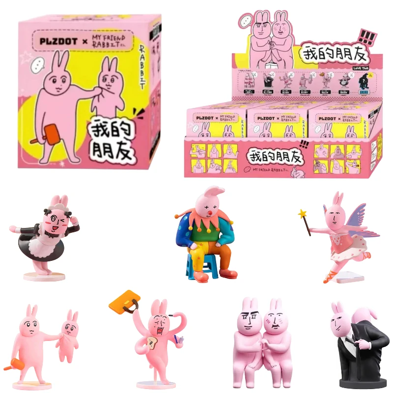 Оригинальный розовый кролик, серия «Мой друг», слепая коробка, модная забавная наполненная креативная мультяшная аниме-фигурка, декор куклы, игрушки, подарок-сюрприз 
Оригинальный розовый кролик, серия «Мой друг», слепая коробка, модная забавная наполненная креативная мультяшная аниме-фигурка, декор куклы, игрушки, подарок-сюрприз