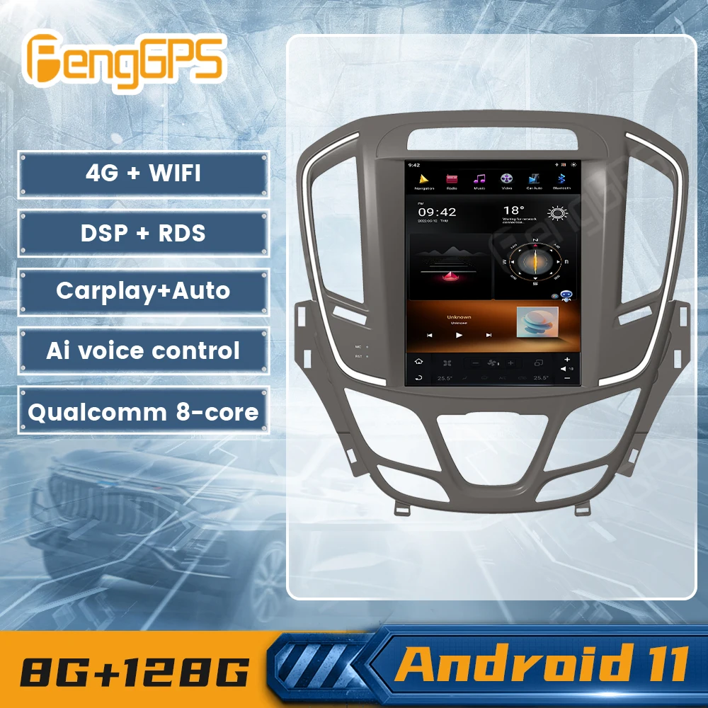 8+128G Android 11 Car Radio Stereo For Buick Regal 2014-2018 Tesla Style Multimedia Player GPS Navi G6 System Carplay Head Unit
8+128G Android 11 Car Radio Stereo For Buick Regal 2014-2018 Tesla Style Multimedia Player GPS Navi G6 System Carplay Head Unit