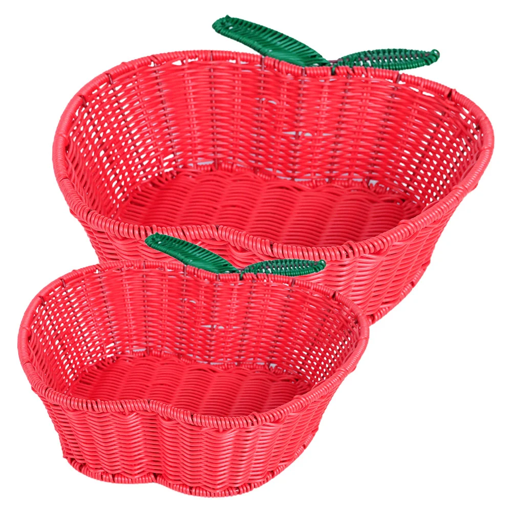 2 Pcs Apple Storage Basket for Fruit Candy Shaped Steel Plastic Shelf Decor Aesthetic
2 Pcs Apple Storage Basket for Fruit Candy Shaped Steel Plastic Shelf Decor Aesthetic