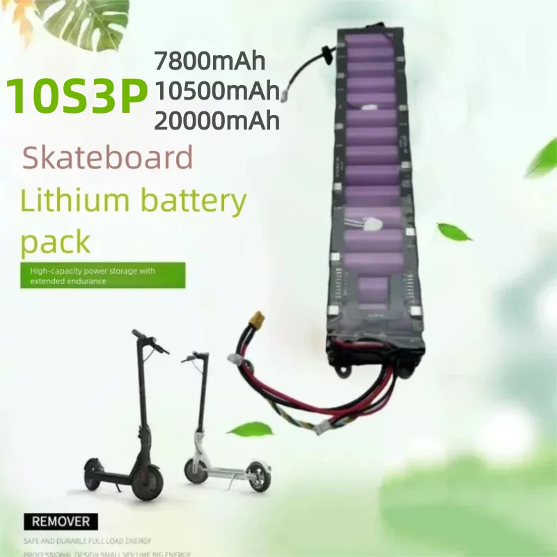 10S3P 36V 7800/10500/20000mAh 36V 18650 lithium battery pack, suitable for Xiaomi M365 electric scooter Pro dedicated battery
10S3P 36V 7800/10500/20000mAh 36V 18650 lithium battery pack, suitable for Xiaomi M365 electric scooter Pro dedicated battery