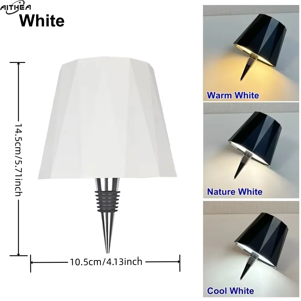 AITHEA Wireless Bottle Table Lamp Touch Control of 3 Colors and Stepless Dimming Night Lamp For Wine Bottles Decor Desk Lights
AITHEA Wireless Bottle Table Lamp Touch Control of 3 Colors and Stepless Dimming Night Lamp For Wine Bottles Decor Desk Lights