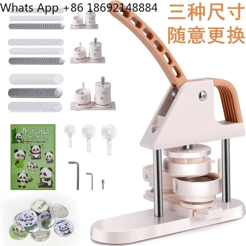 For Ba Chi Homemade Machine Middle School Cartoon Badge Maker Animation Badge Consumables Belt with Three Exchangeable Molds
For Ba Chi Homemade Machine Middle School Cartoon Badge Maker Animation Badge Consumables Belt with Three Exchangeable Molds