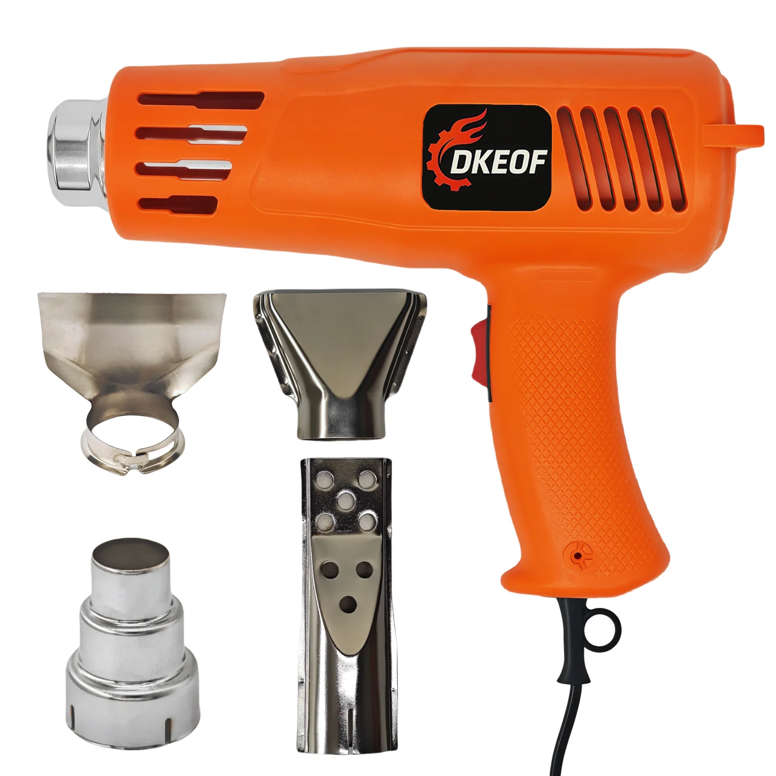 Промышленный тепловой пистолет DKEOF 1200 Вт с цифровым дисплеем — профессиональный для упаковки автомобилей, пайки, термоусадочной упаковки и сушки
Промышленный тепловой пистолет DKEOF 1200 Вт с цифровым дисплеем — профессиональный для упаковки автомобилей, пайки, термоусадочной упаковки и сушки