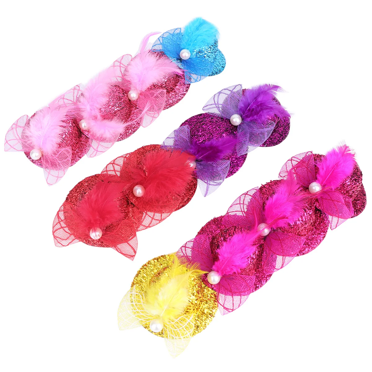 12 Pcs Sequin Top Hat Hair Clip Pearl Pins Children Glitter Christmas Party Elegant Accessories Girls Holiday Decorations
12 Pcs Sequin Top Hat Hair Clip Pearl Pins Children Glitter Christmas Party Elegant Accessories Girls Holiday Decorations