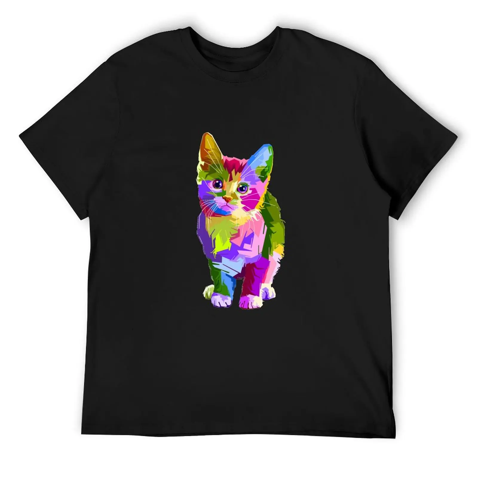 colorful cute cat T-Shirt kawaii clothes sublime tees anime mens cotton t shirts
colorful cute cat T-Shirt kawaii clothes sublime tees anime mens cotton t shirts