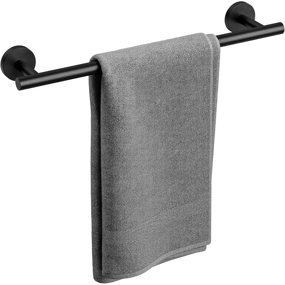 18 Inch Matte Black Wall-Mounted Towel Rack, 304 Stainless Steel, Modern Home Decor
18 Inch Matte Black Wall-Mounted Towel Rack, 304 Stainless Steel, Modern Home Decor
