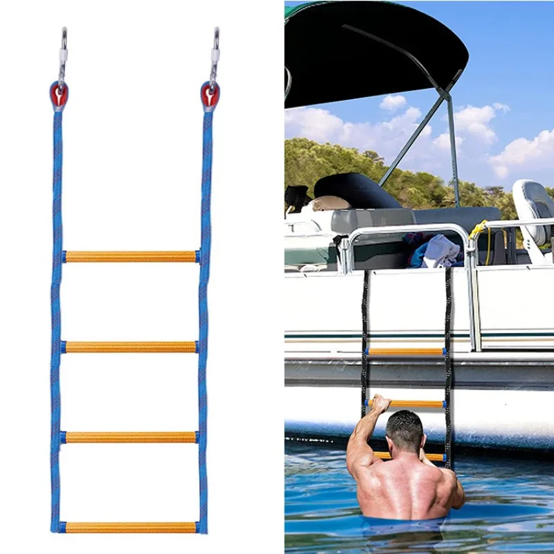 Лестница для яхты, морская жизнь, лестница, веревочная лестница, четыре секции, анти-потерянная лестница, альпинистская пряжка, веревочная лестница, рыбацкая лодка
Лестница для яхты, морская жизнь, лестница, веревочная лестница, четыре секции, анти-потерянная лестница, альпинистская пряжка, веревочная лестница, рыбацкая лодка