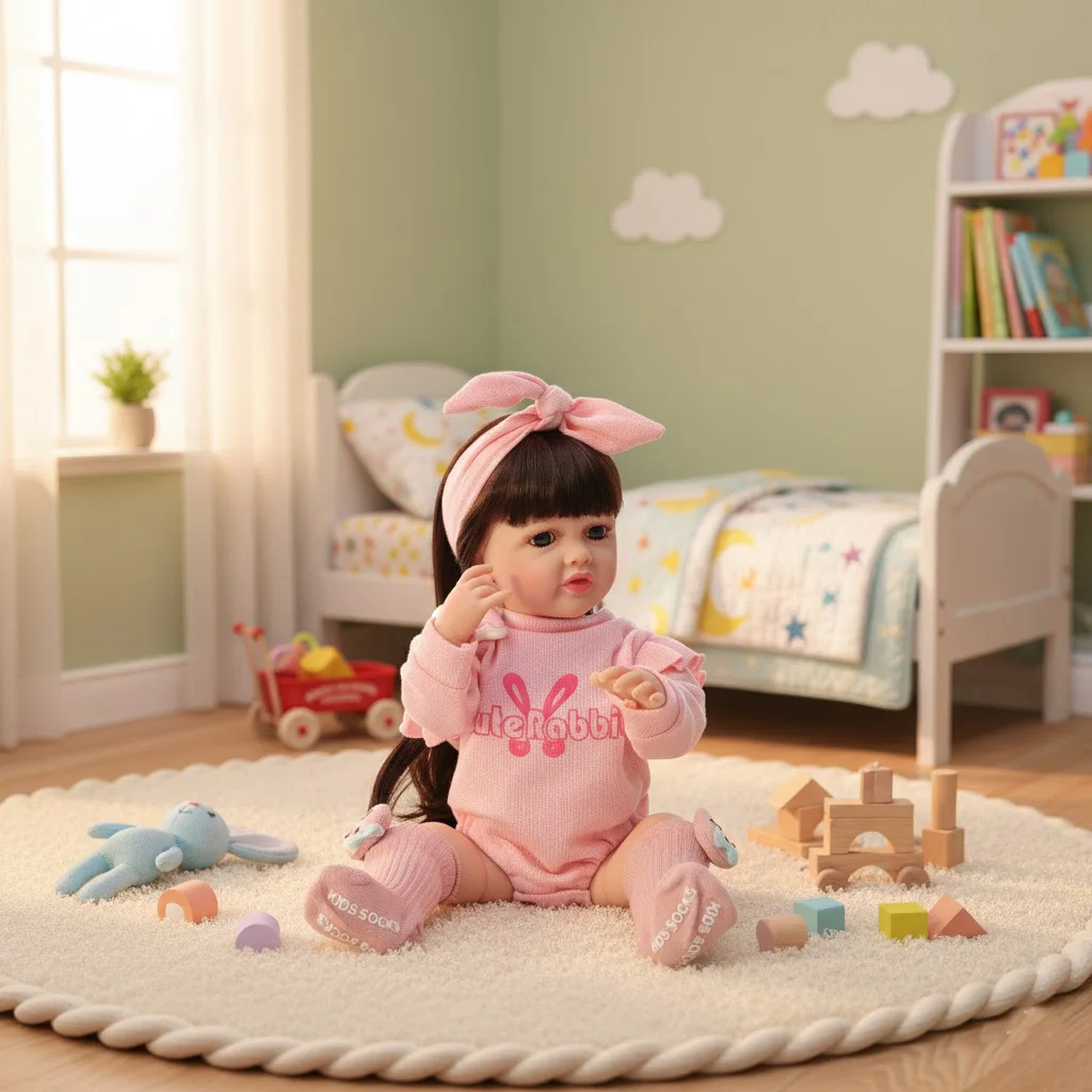 Cloveray 22-дюймовая классическая виниловая реалистичная кукла Reborn для всего тела, супер милая виниловая кукла ручной работы, оригинальная игрушка для детей, рождественский подарок
Cloveray 22-дюймовая классическая виниловая реалистичная кукла Reborn для всего тела, супер милая виниловая кукла ручной работы, оригинальная игрушка для детей, рождественский подарок