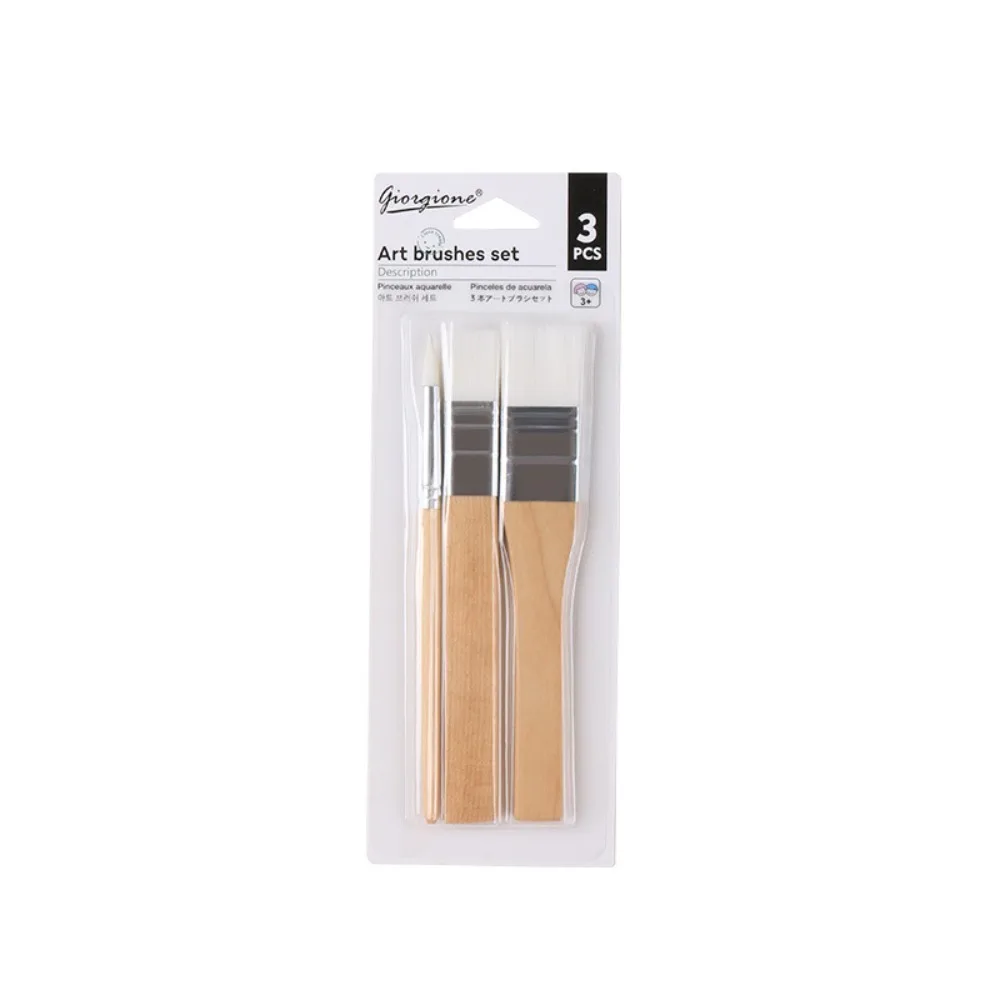 Art Paint 3/6pcs Painting Brush Set Professional Wooden Handle Watercolor Gouache Oil Brush Set Flat Tip Head Different Shape
Art Paint 3/6pcs Painting Brush Set Professional Wooden Handle Watercolor Gouache Oil Brush Set Flat Tip Head Different Shape