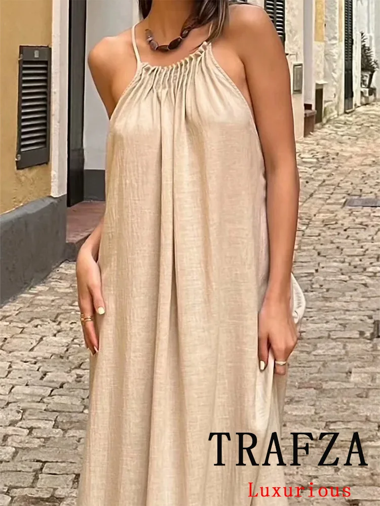 TRAFZA Vintage Casual Chic Women Dress Beige Solid Zipper Straight Camisole Loose Vestidos New Fashion 2024 Summer Female Dress
TRAFZA Vintage Casual Chic Women Dress Beige Solid Zipper Straight Camisole Loose Vestidos New Fashion 2024 Summer Female Dress