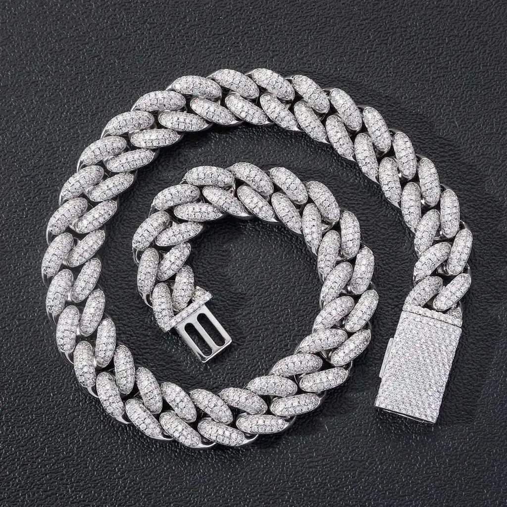 High-quality Jewelry Bling Ice Chains Gold Silver Color Miami Cuban Chain Chokers Necklace For Women Men
High-quality Jewelry Bling Ice Chains Gold Silver Color Miami Cuban Chain Chokers Necklace For Women Men