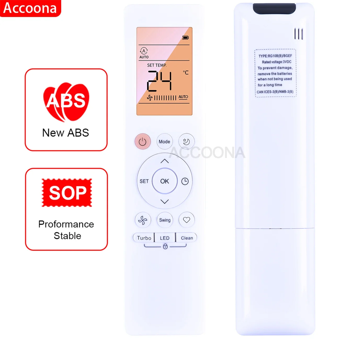 New Replacement AC Remote Control RG10B(B)/BGEF for Midea Air Conditioner Conditioning Controller RG10B(B2)/BGEF Backlight
New Replacement AC Remote Control RG10B(B)/BGEF for Midea Air Conditioner Conditioning Controller RG10B(B2)/BGEF Backlight