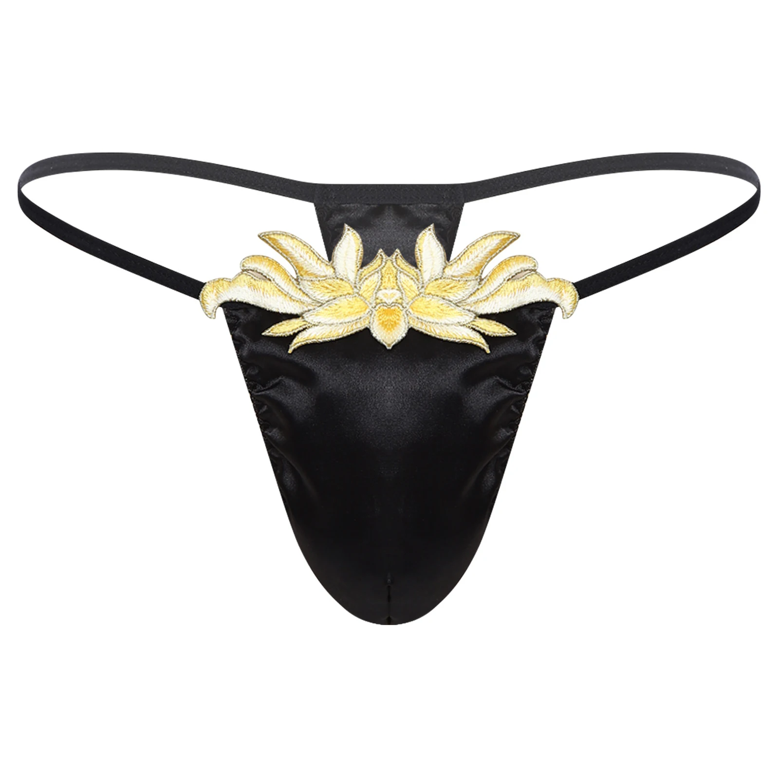 Men T Back Thong Panties Low Rise Floral Embroidery Patch Stain Pouch Spaghetti Straps Micro Briefs Lingerie Nightwear
Men T Back Thong Panties Low Rise Floral Embroidery Patch Stain Pouch Spaghetti Straps Micro Briefs Lingerie Nightwear