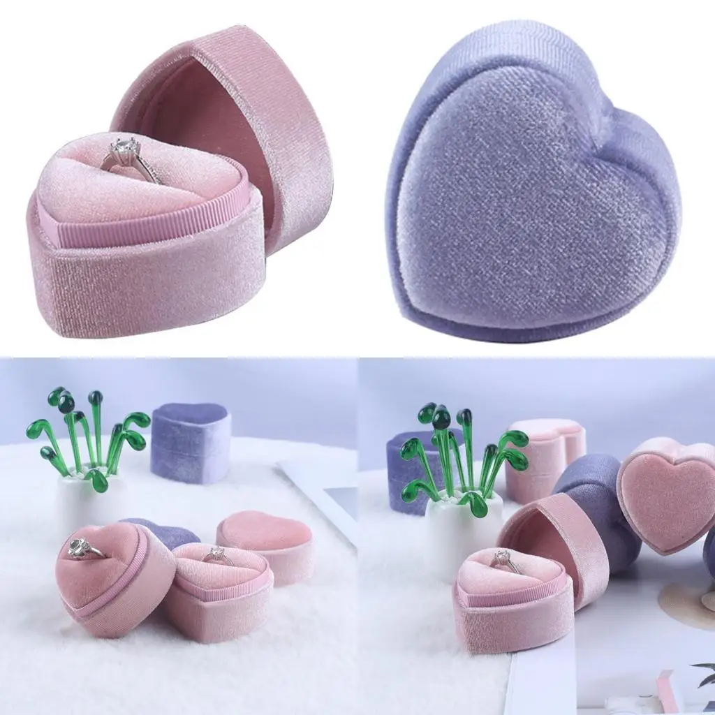 Portable Jewelry Box in Heart Stylish Heart Rings Storage Holder Box for Wedding Proposals and Birthdays
Portable Jewelry Box in Heart Stylish Heart Rings Storage Holder Box for Wedding Proposals and Birthdays