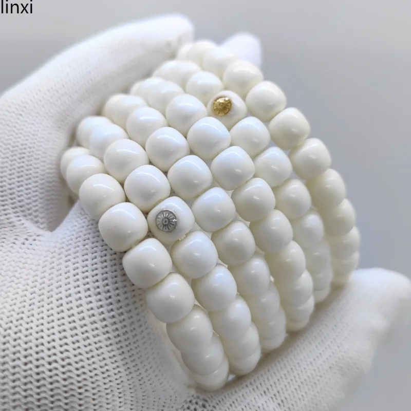 White Jade Bodhi Old Style Single Strand 108 Prayer Beads
White Jade Bodhi Old Style Single Strand 108 Prayer Beads