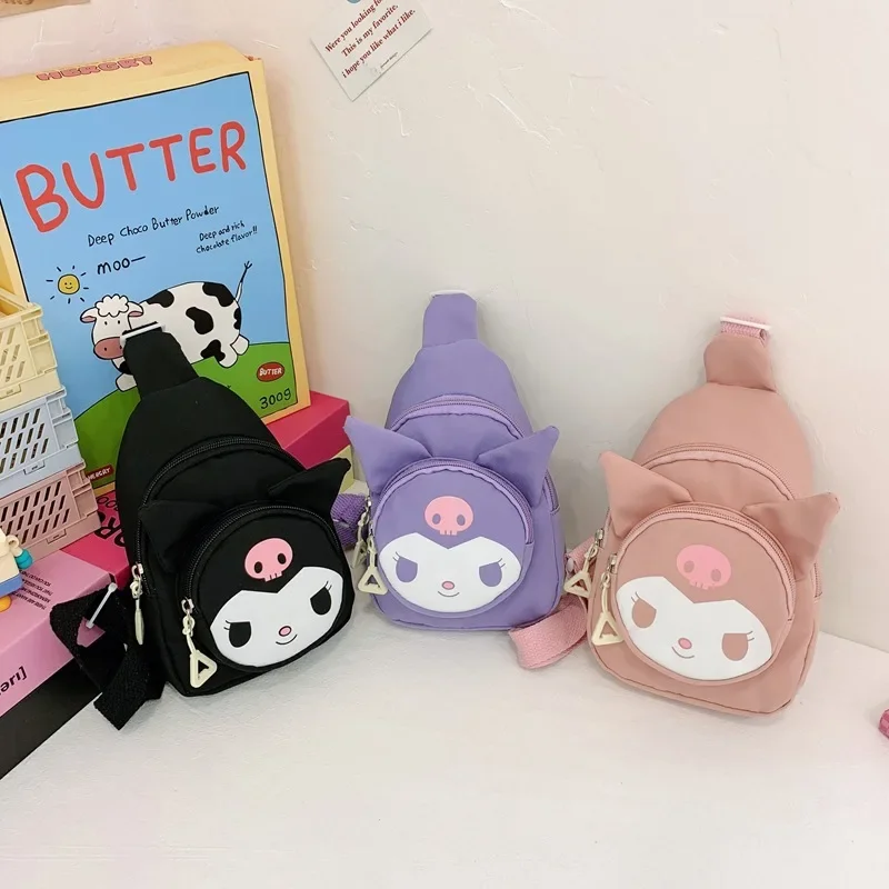 Sanrio Kawaii Kuromi Chest Bag Cartoon Shoulder Bag Sling Backpack Children Boys Girls Crossbody Bag Nylon Storage Pouch
Sanrio Kawaii Kuromi Chest Bag Cartoon Shoulder Bag Sling Backpack Children Boys Girls Crossbody Bag Nylon Storage Pouch