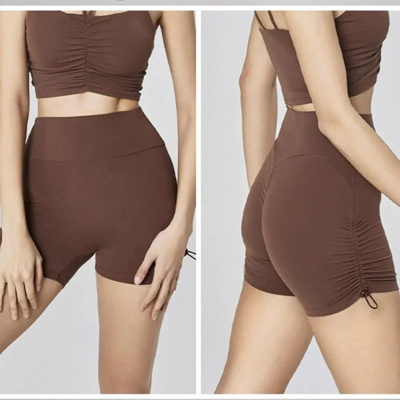 High-Waisted Women's Fitness Shorts Peach Hip Lifting Drawstring Design Three-Part Yoga Pants Waist Cinching for Comfortable Fit
High-Waisted Women's Fitness Shorts Peach Hip Lifting Drawstring Design Three-Part Yoga Pants Waist Cinching for Comfortable Fit