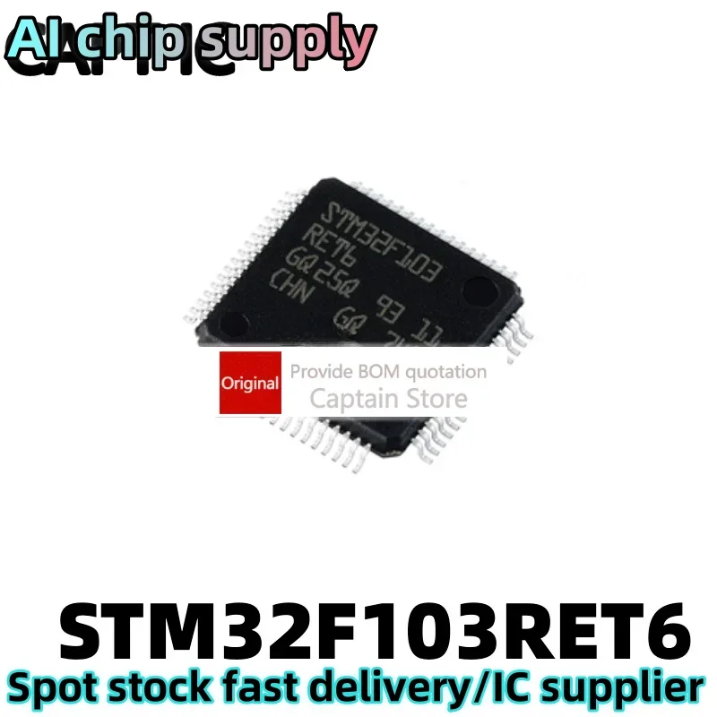 5PCS STM32F103RET6 LQFP64 microcontroller chip
5PCS STM32F103RET6 LQFP64 microcontroller chip