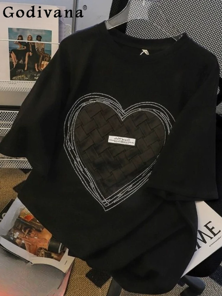 Personality Large Size 150kg Men Women Summer Short Sleeve T-shirt Fashion Versatile Heart Shape Print Comfort Loose Leisure Top
Personality Large Size 150kg Men Women Summer Short Sleeve T-shirt Fashion Versatile Heart Shape Print Comfort Loose Leisure Top