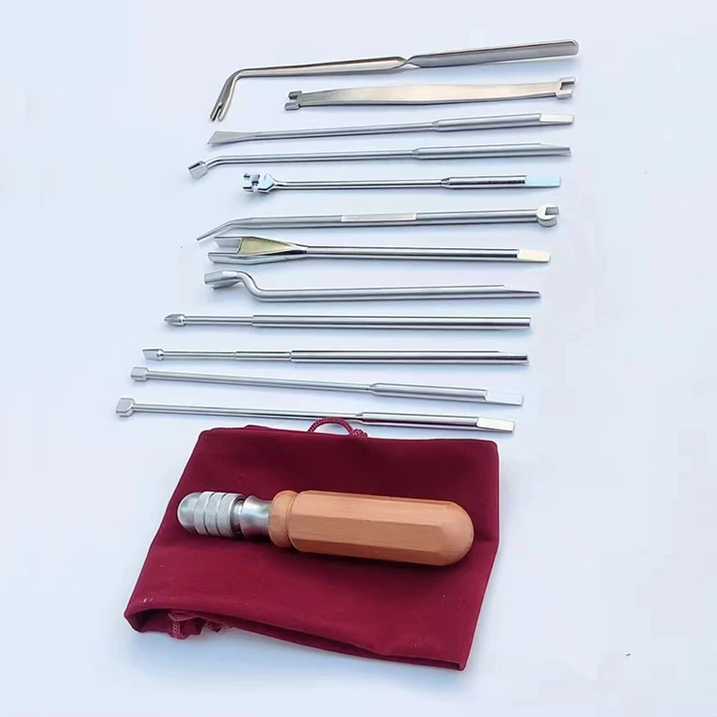 Hooqu Factory Direct 13-Piece Piano Tool Bag Set Essential Musical Instrument Adjustment Tools For Repair High Quality Accessori
Hooqu Factory Direct 13-Piece Piano Tool Bag Set Essential Musical Instrument Adjustment Tools For Repair High Quality Accessori