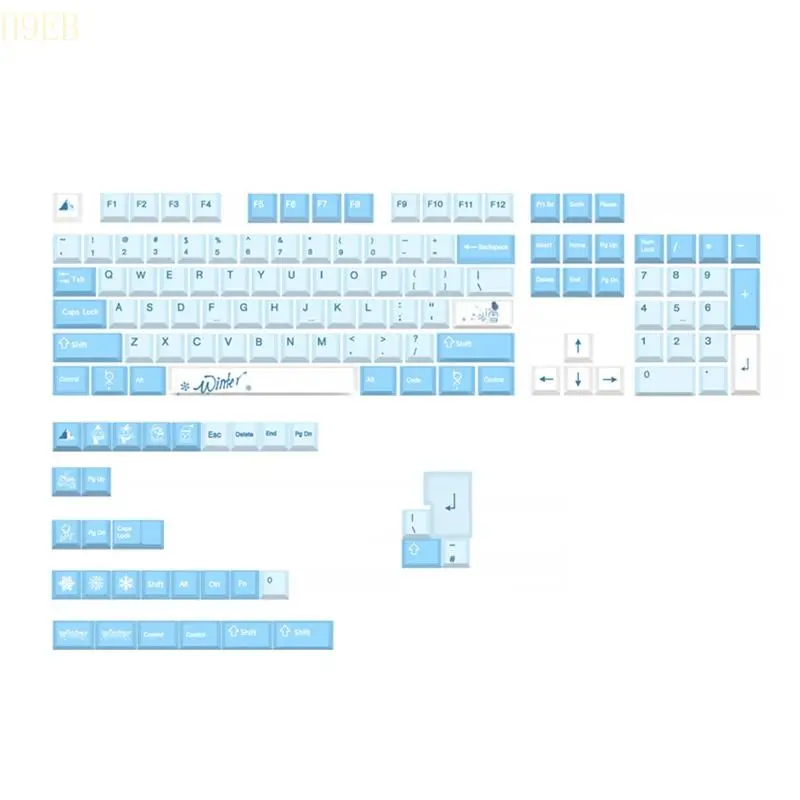 H9EB 136 Keys Keycaps PBT Cherry Height Keycap Dual Color Dye Subbed Blue Snow Keycap
H9EB 136 Keys Keycaps PBT Cherry Height Keycap Dual Color Dye Subbed Blue Snow Keycap