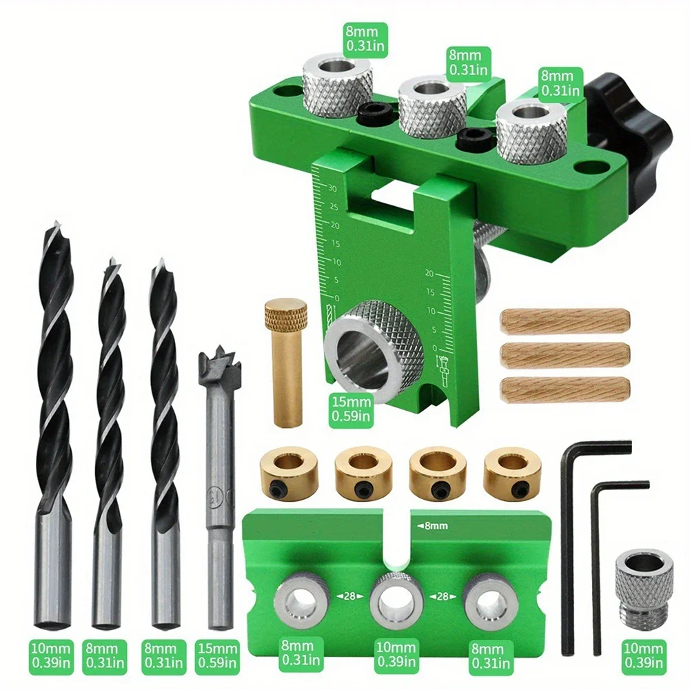 Drilling Locator Kit Pocket Hole Clamp Drilling Guide Locator Woodworking Furniture Doweling Jig Kit Wood Tenon Drilling Tool
Drilling Locator Kit Pocket Hole Clamp Drilling Guide Locator Woodworking Furniture Doweling Jig Kit Wood Tenon Drilling Tool 