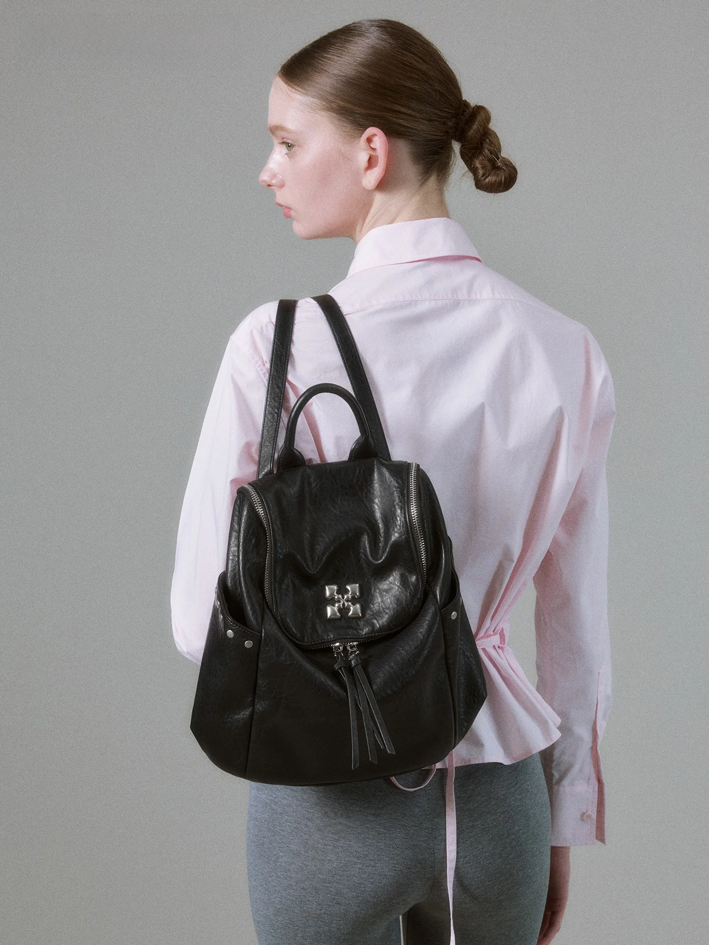 JACD Soft Future Black Women's Backpack Lightweight Commuter Bag Small Size Shoulder Bag Fashionable Commuter Tote Bag
JACD Soft Future Black Women's Backpack Lightweight Commuter Bag Small Size Shoulder Bag Fashionable Commuter Tote Bag
