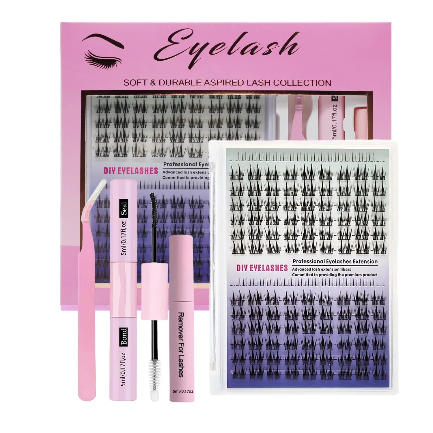 Double pointed wheat ear false eyelash mixed set, 14 row eyelash extension set, eyelash bonding and sealing+eyelash specific cli
Double pointed wheat ear false eyelash mixed set, 14 row eyelash extension set, eyelash bonding and sealing+eyelash specific cli