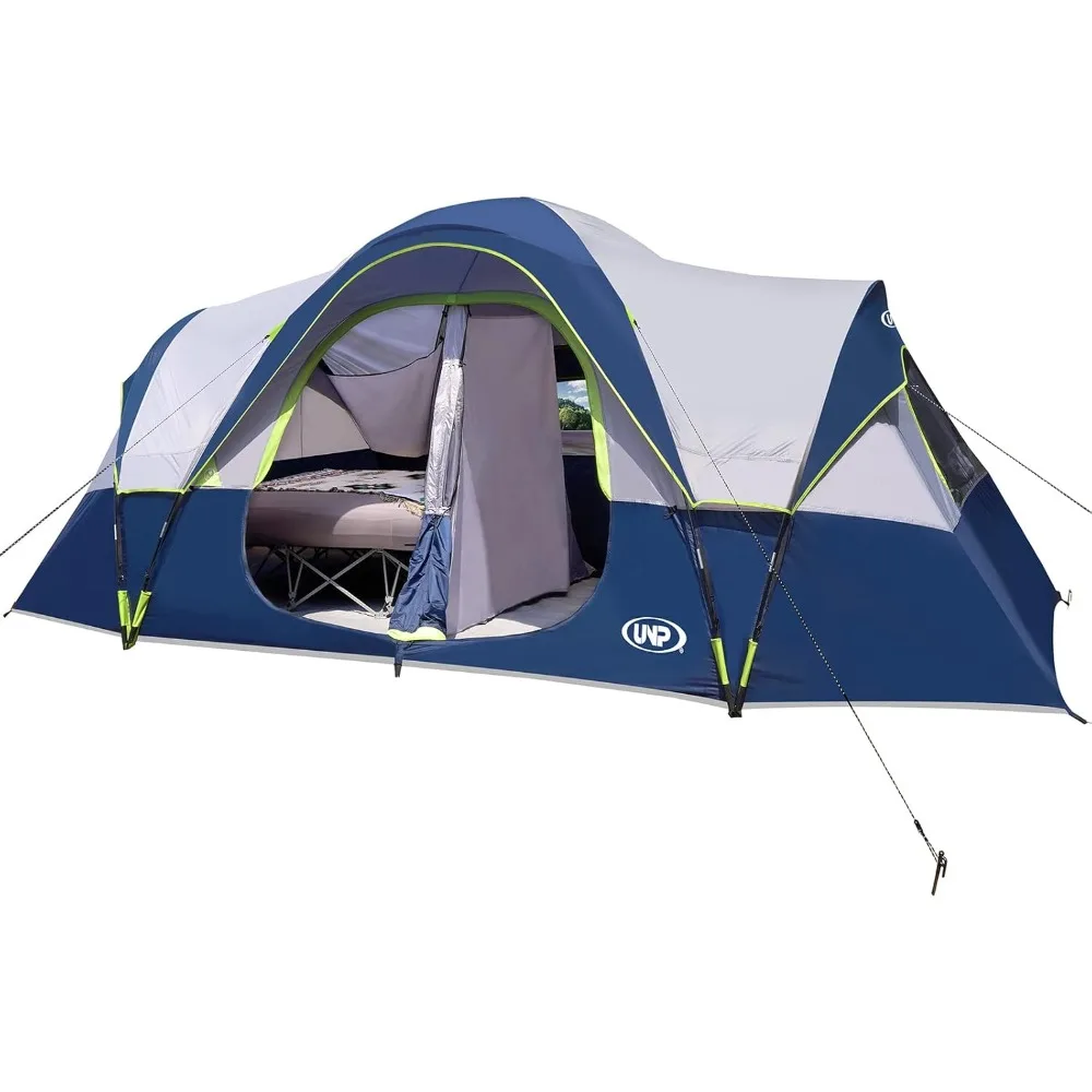 UNP Camping Tent 10-Person-Family Tents, Parties, Music Festival Tent, Big, Easy Up, 5 Large Mesh Windows, Double Layer, 2 Room,
UNP Camping Tent 10-Person-Family Tents, Parties, Music Festival Tent, Big, Easy Up, 5 Large Mesh Windows, Double Layer, 2 Room,
