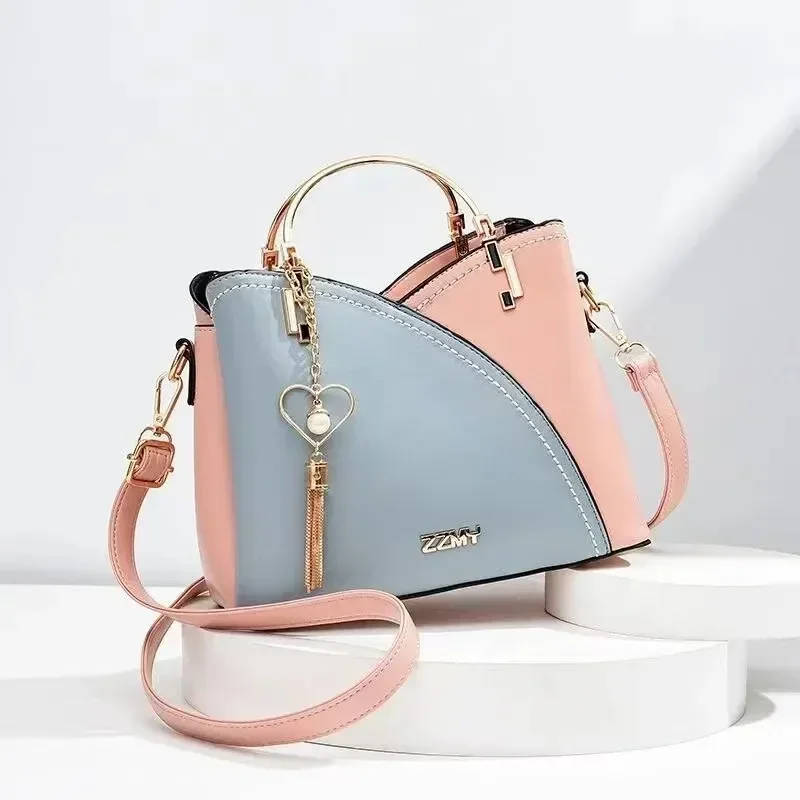 Women Patchwork Handbags PU Leather Purse Block Handle Tote Bags Fashion Large Capacity Stitching Totes Satchel Shoulder Bag New
Women Patchwork Handbags PU Leather Purse Block Handle Tote Bags Fashion Large Capacity Stitching Totes Satchel Shoulder Bag New